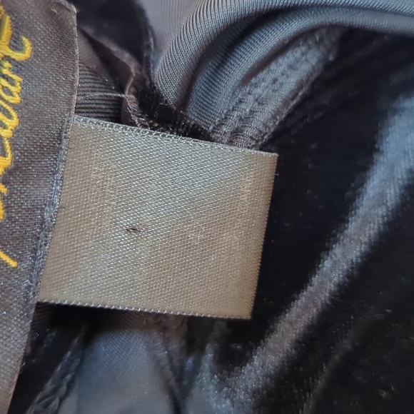 Ashley Stewart ruffle neck black velvet top tunic plus size 4X - Picture 6 of 6